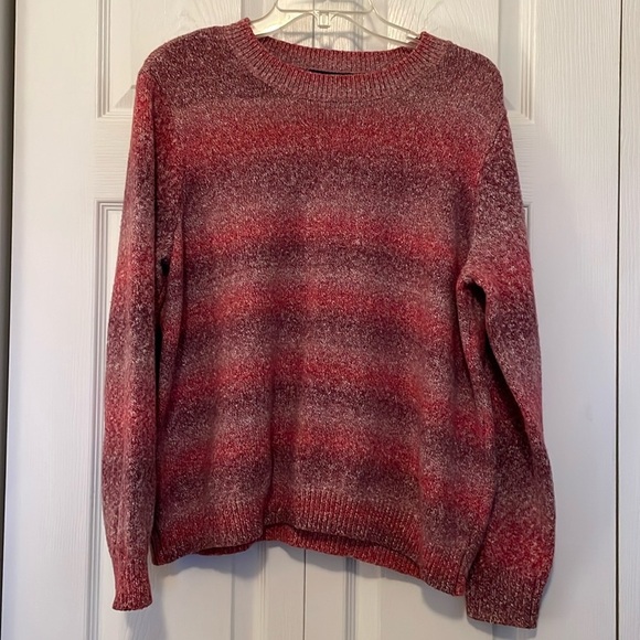 Women an Architect sweater. XL Pink hues crew neck knit soft lightweight - Picture 2 of 8